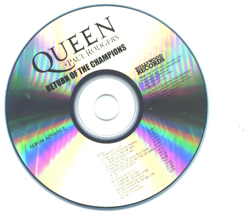 Queen And Paul Rodgers  Return Of The Champions (2005) : CD